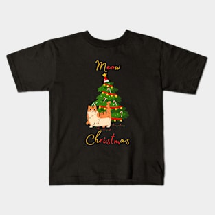 Meow Christmas Kids T-Shirt